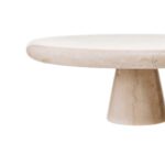 ASTER champagne marble cake stand with pedestal base – handcrafted dessert stand for elegant serving or tabletop decor.