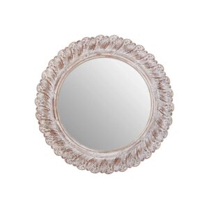 HARLI Antique Grey Acanthus Leaf Wall Mirror