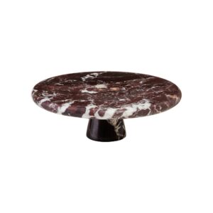 ASTER Red & White Marble Cake Stand