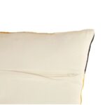 Square cushion with geometric embroidery in assorted tones, adding a bold, contemporary accent to any room.