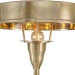 Add a touch of vintage charm to your space with the AURIOL Black Floor Lamp, crafted in brass with an antique black finish. Features an E27 socket and elegant proportions.