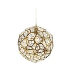 Minimalist pendant lamp with a sleek celestial design, ideal for modern and Scandinavian spaces.