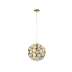 Minimalist pendant lamp with a sleek celestial design, ideal for modern and Scandinavian spaces.