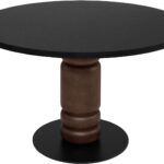 BEADS Dining Table with round Black Rock laminate top and sculptural turned beechwood pedestal base – 120 cm diameter modern centrepiece. Let me know if you’d like this format applied to the rest of your products too. Ask ChatGPT