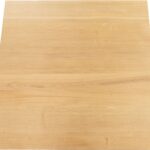 ELLIOT Natural Dining Table 70x70 with solid oak top and black powder-coated steel base, featuring a stain-protective PU finish.