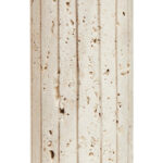 Alt text: TIBBOR Travertine Ribbed Vase in natural limestone with ribbed design and earthy veining, sculptural travertine vase for modern and classic interiors.