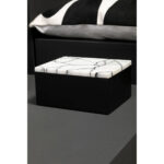 LIMA Large Marble Trinket Box with black base and white marble lid featuring subtle crackled effect, crafted from marble and iron for stylish modern storage.