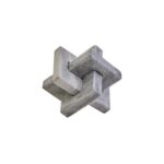 NASON Grey Marble Knot Sculpture handcrafted from solid grey marble with natural veining, featuring a modern knot design.