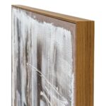 OUTLOOK Hand Painted Canvas in Frame featuring textured brushwork, neutral palette, and contemporary composition.