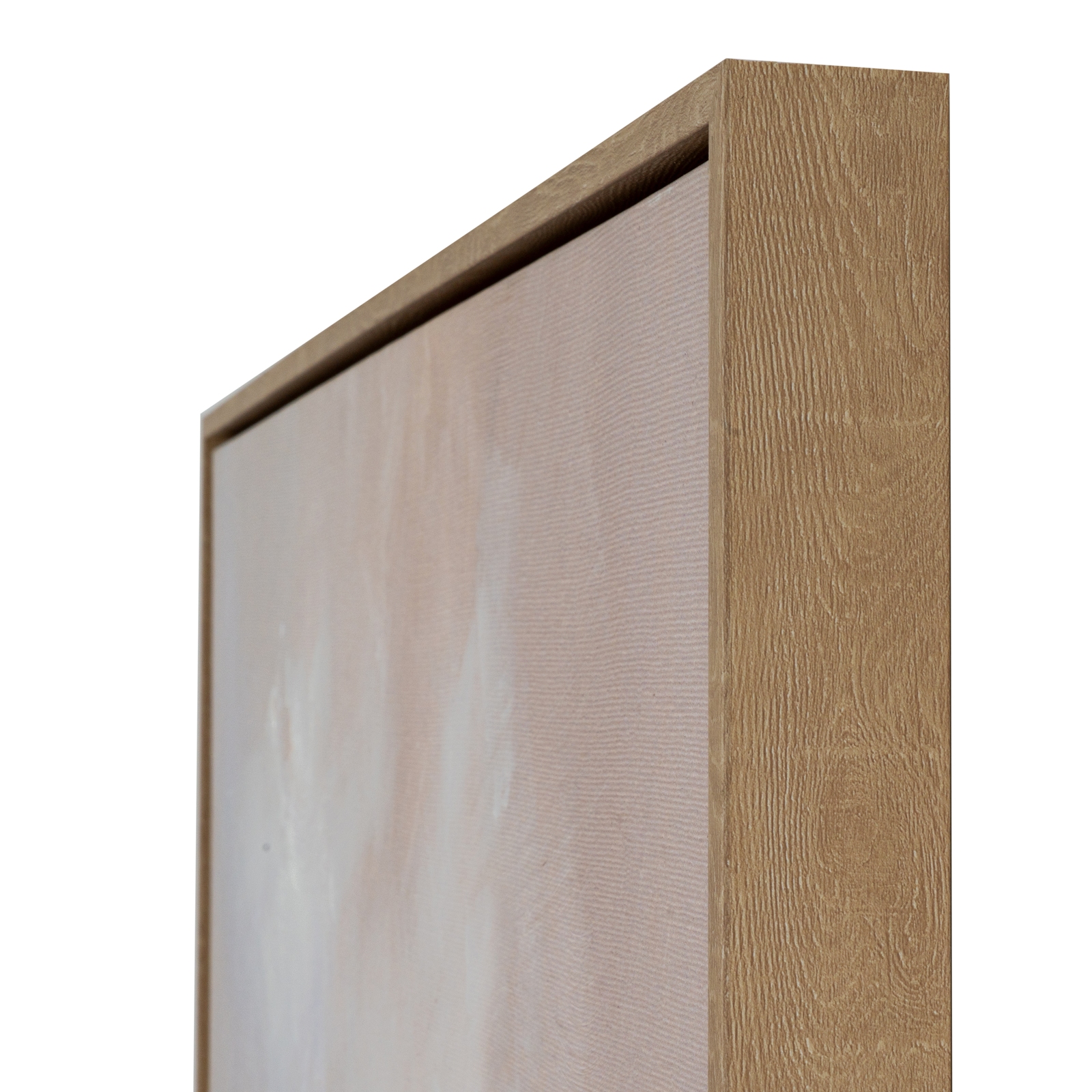 Stratos Hand Painted Canvas In Frame featuring layered brushstrokes in cool neutral tones and a contemporary framed finish.