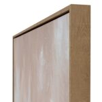 Vaydra Hand Painted Canvas In Frame with layered brushstrokes and sleek modern frame in neutral tones.