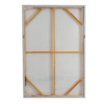 Vaydra Hand Painted Canvas In Frame with layered brushstrokes and sleek modern frame in neutral tones.