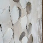 Mistora Hand Painted Canvas In Frame featuring textured brushstrokes in soft neutral tones with a contemporary framed finish.