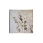 Mistora Hand Painted Canvas In Frame featuring textured brushstrokes in soft neutral tones with a contemporary framed finish.
