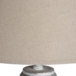 ITHACA Floor Lamp – Handcrafted Floor Lamp with Neutral Washed Wood Base and Linen Shade