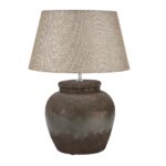 Shop the CASTELLO Aged Stone Table Lamp, a handcrafted ceramic lamp with unique hand-painted aged stone finish. Perfect for rustic, contemporary, and eclectic interiors.