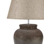 Shop the CASTELLO Aged Stone Table Lamp, a handcrafted ceramic lamp with unique hand-painted aged stone finish. Perfect for rustic, contemporary, and eclectic interiors.