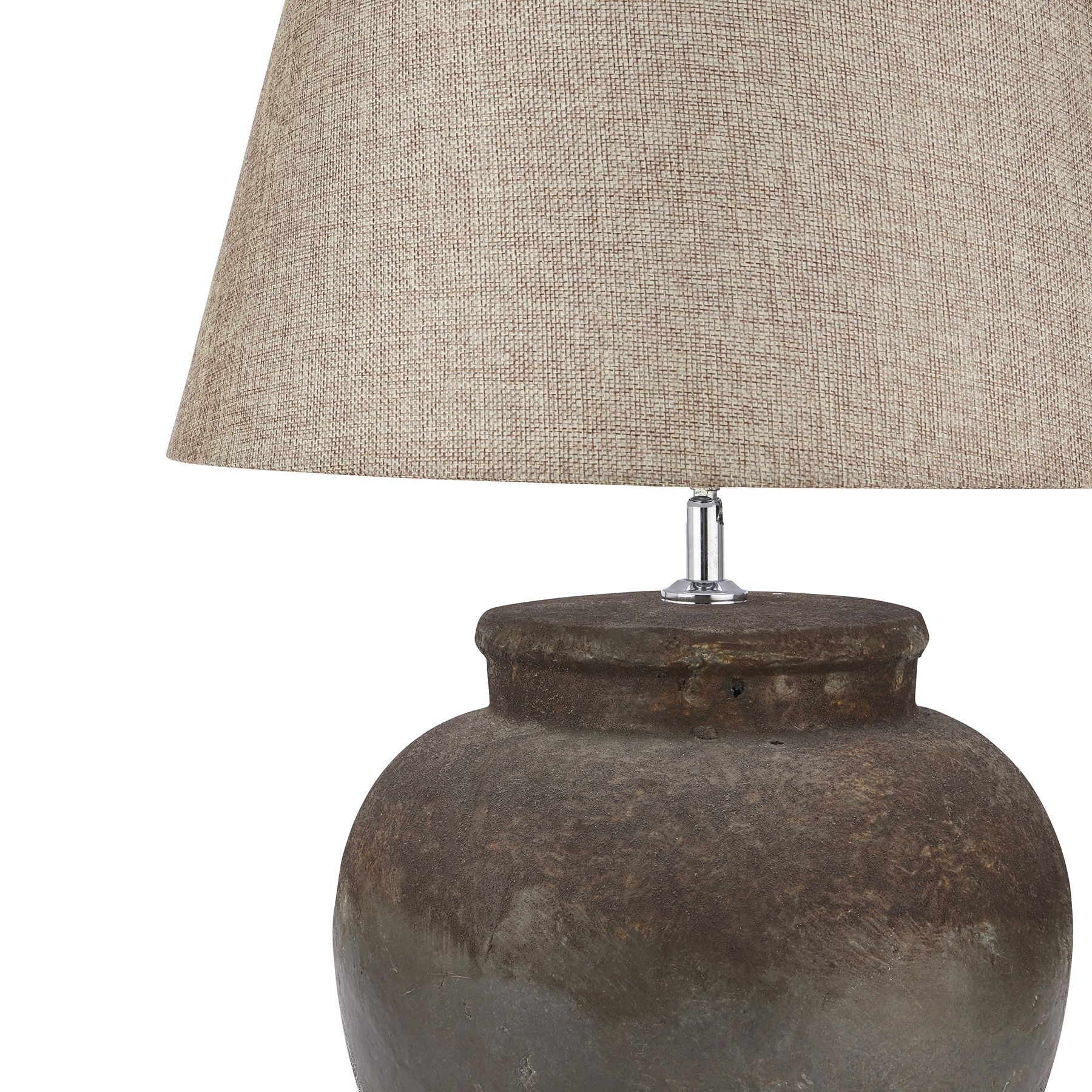 Shop the CASTELLO Aged Stone Table Lamp, a handcrafted ceramic lamp with unique hand-painted aged stone finish. Perfect for rustic, contemporary, and eclectic interiors.