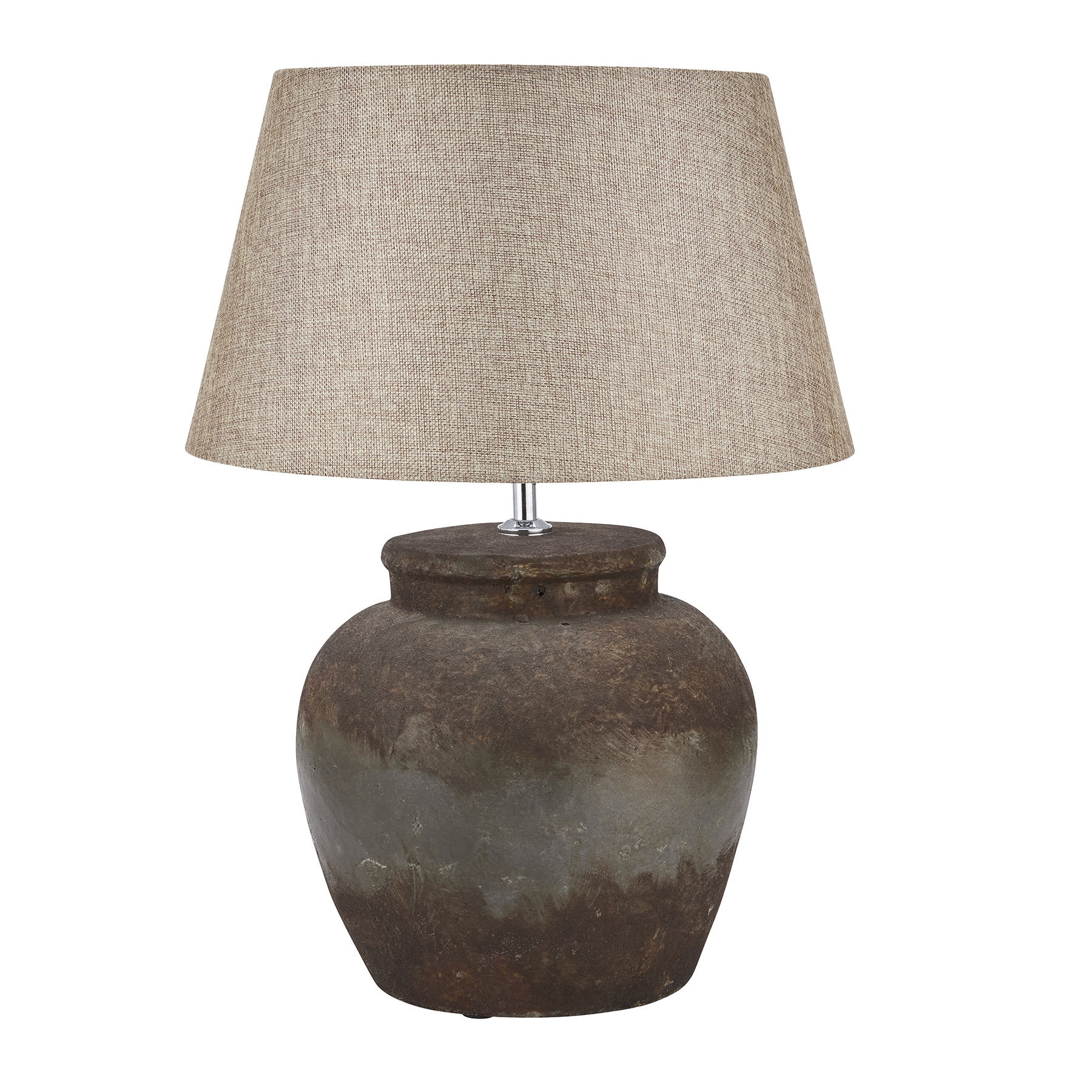Shop the CASTELLO Aged Stone Table Lamp, a handcrafted ceramic lamp with unique hand-painted aged stone finish. Perfect for rustic, contemporary, and eclectic interiors.