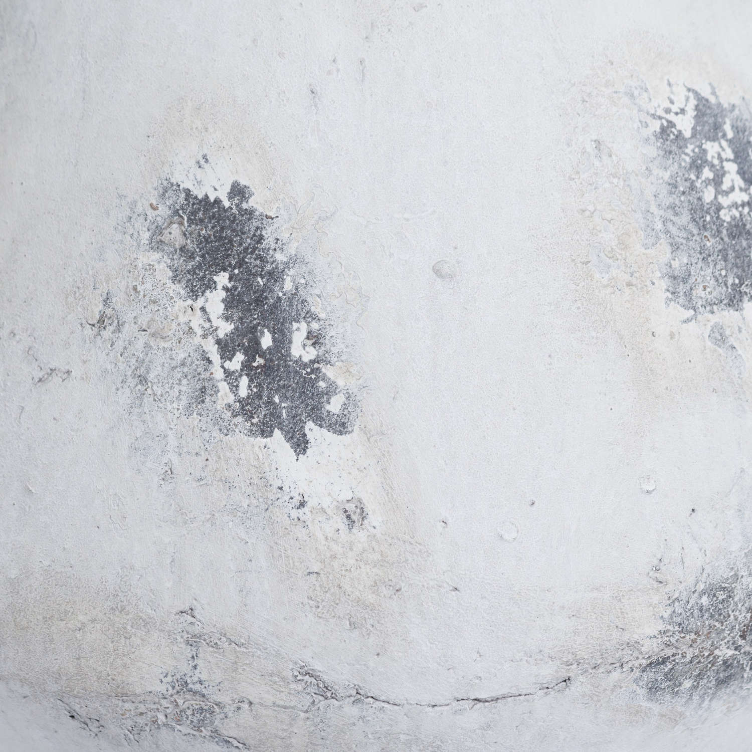 NAXOS Large Antique White Vase – Handcrafted ceramic vase with antique white stone finish, ideal for faux florals or as a standalone decorative accent.