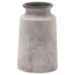 BLOOMVILLE Urn Stone Vase – Handcrafted ceramic urn vase with weathered stone texture, ideal for faux flowers or as a decorative accent.