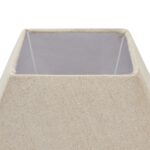 INCIA Fluted Wooden Table Lamp – Handcrafted grey-washed wooden lamp with fluted base and neutral linen shade, ideal for rustic or cottagecore interiors.