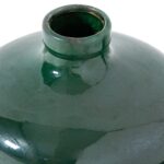 GARDA Emerald Glazed Eve Vase – Handcrafted emerald ceramic vase with distressed glaze