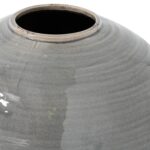 GARDA Grey Glazed Regola Vase – Handcrafted grey ceramic vase with distressed glaze, ideal for modern or traditional interior styling.