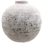 TIBER Large Stone Ceramic Vase – Premium stone ceramic vase with crackled finish, suitable for artificial or fresh flowers, ideal for modern or traditional interiors.