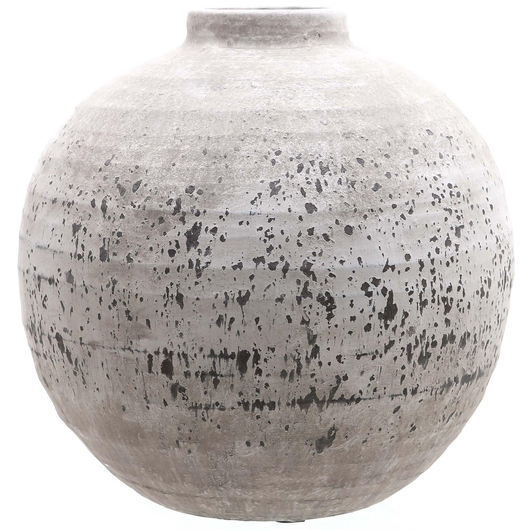 TIBER Large Stone Ceramic Vase – Premium stone ceramic vase with crackled finish, suitable for artificial or fresh flowers, ideal for modern or traditional interiors.