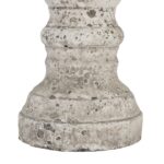 TIBER Medium Stone Candle Holder – medium stone-effect ceramic pillar for decorative and candle displays