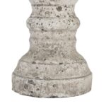 TIBER Large Stone Candle Holder – tall stone-effect ceramic pillar candle holder for decorative displays
