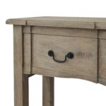 COPGROVE Collection Console Table – Handcrafted Hardwood Console Table with Washed Brown Finish and French-Inspired Design