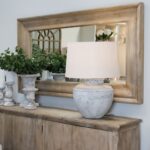 COPGROVE Collection Mirror – Full-Length Handcrafted Hardwood Mirror with Washed Wood Finish