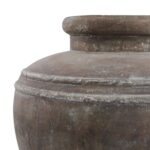 SIENA Large Brown Water Pot – Handcrafted ceramic water pot with wide-mouth design and warm brown finish, ideal for indoor and outdoor décor.
