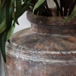 SIENA Large Brown Water Pot – Handcrafted ceramic water pot with wide-mouth design and warm brown finish, ideal for indoor and outdoor décor.