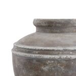 SIENA Brown Water Pot – Handcrafted ceramic urn-style water pot with distressed brown finish, suitable for live or artificial arrangements.
