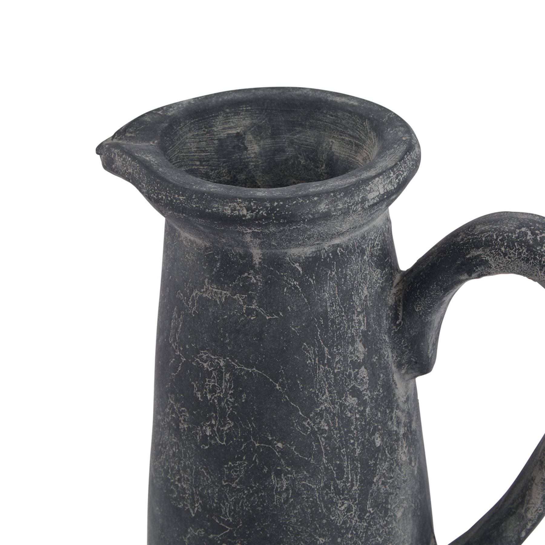 AMALFI Grey Tall Jug – Sculptural ceramic jug with matte grey finish and Mediterranean design