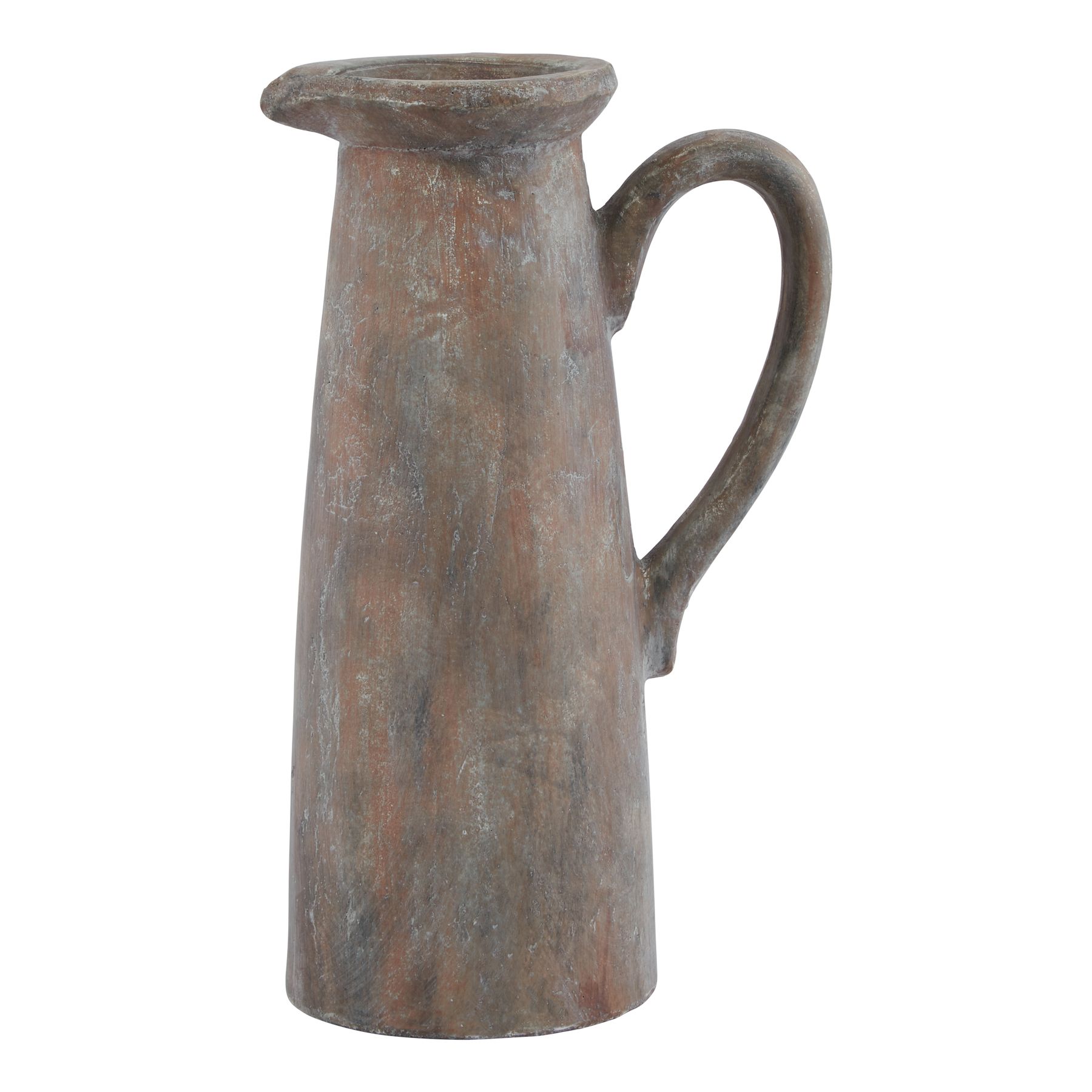 SIENNA Brown Tall Jug – Mediterranean-style earthenware jug with rich brown patina, decorative and functional