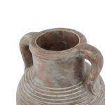 SIENA Large Brown Amphora Pot – Handcrafted ceramic amphora-style pot with ribbed design and weathered brown finish, ideal for indoor or outdoor use.