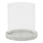 ATHENA Stone Hurricane Lantern – small stone-effect ceramic lantern for decorative and candle displays