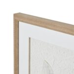 SOLLI White Feathers Art in champagne-beaded frame with raised feather impressions for contemporary and coastal interiors.