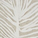 Large Plume White Feather Art in handcrafted beaded frame with brown, grey, and white accents for luxe wall décor.