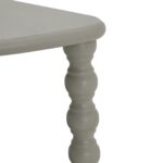 CAMDEN Half Moon Table with three grey wooden tiers and curved half-moon design for stylish display.