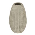 CATANIA Large Olpe Vase – Light grey ceramic vase with sculptural silhouette and refined finish, ideal for modern or classic décor.