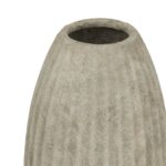 CATANIA Large Olpe Vase – Light grey ceramic vase with sculptural silhouette and refined finish, ideal for modern or classic décor.