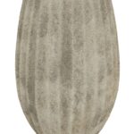 CATANIA Medium Olpe Vase – Light grey ceramic Olpe-style vase with classic Mediterranean design, ideal for faux or fresh floral arrangements.