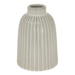 MONTE Medium Bell Vase – Stone-effect ceramic vase with bell-shaped silhouette, ideal for modern interiors or coordinated decorative displays.