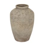 DERUTA Large Mottled Vase – Grey mottled ceramic vase with sculptural silhouette, ideal for statement floral or standalone décor.