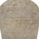 beige stone vase quality, closeup